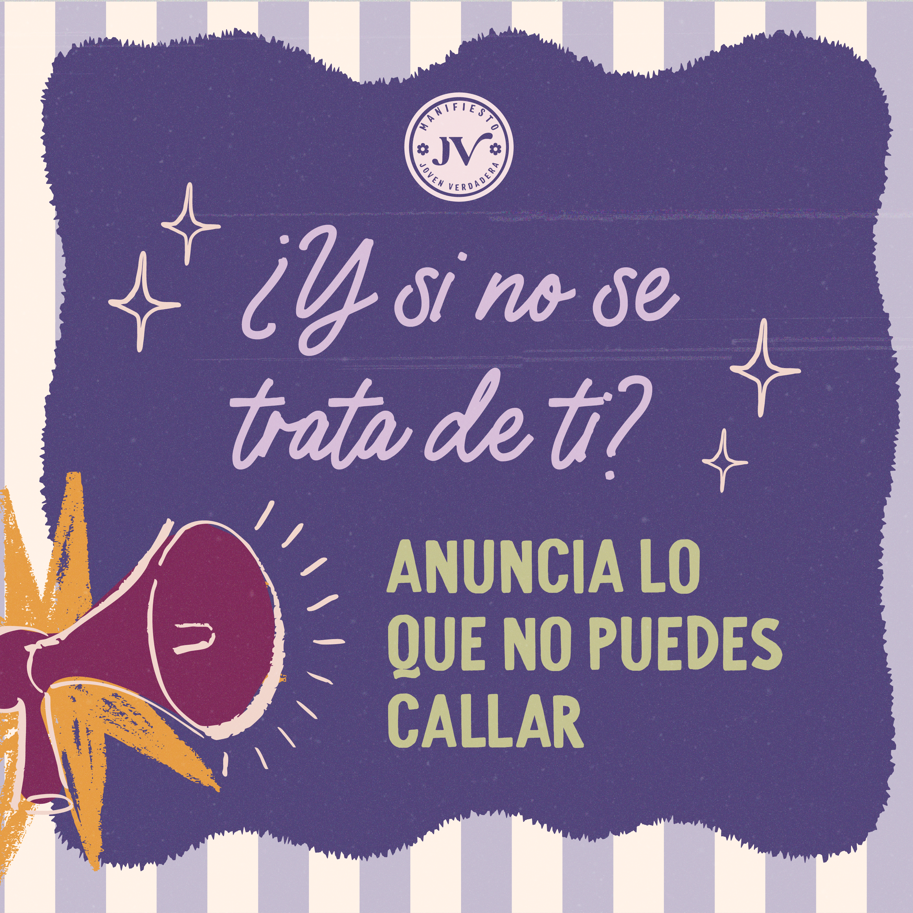 ¿Y si no se trata de ti? Anuncia lo que no puedes callar