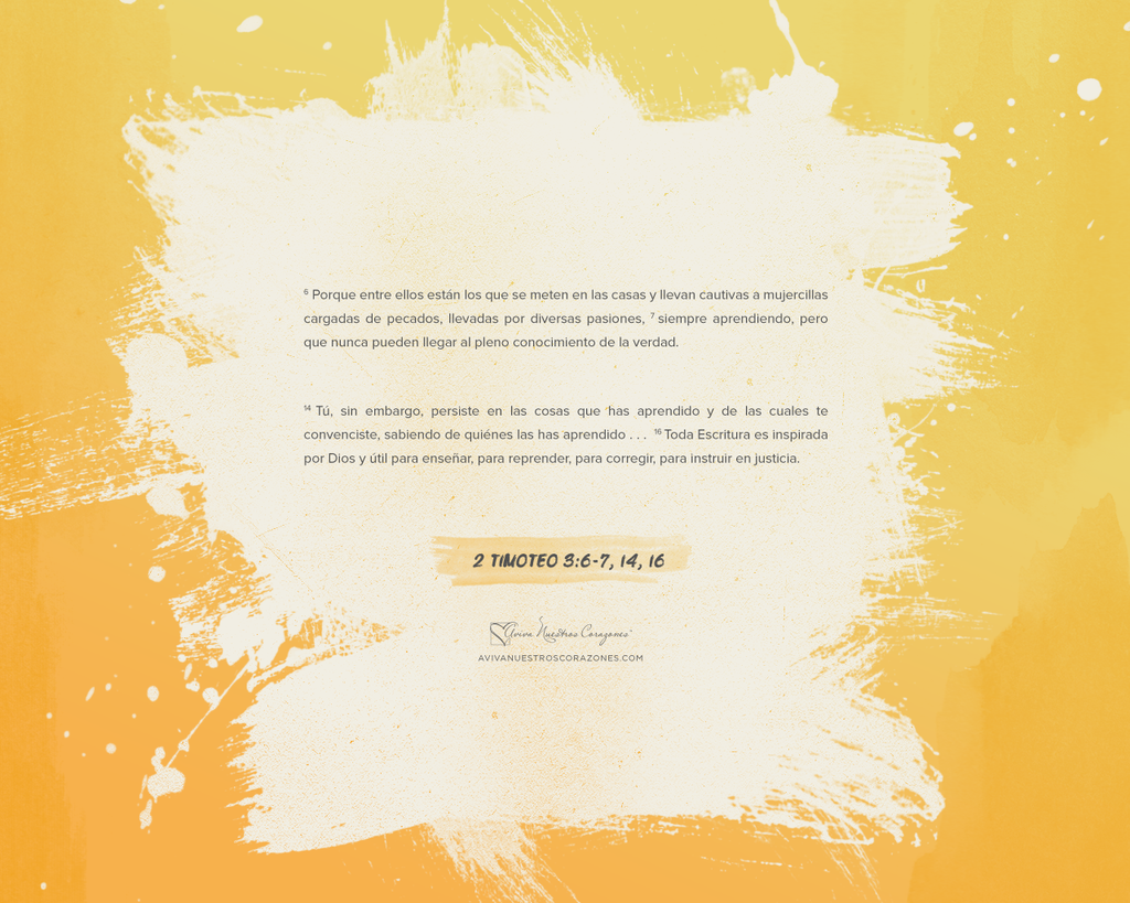 Septiembre: 2 Timoteo 3:6–7, 14, 16 desktop wallpaper